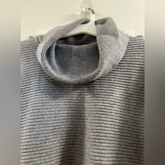 14. Loveimgs Outfits Ribbed Knit Long Sleeve Turtleneck Midi Pencil Skirt Set - Picture 11 of 16